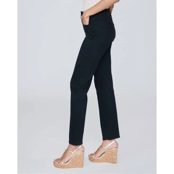 PAIGE Stella straight jean in black overdye size 29 - Picture 3 of 9